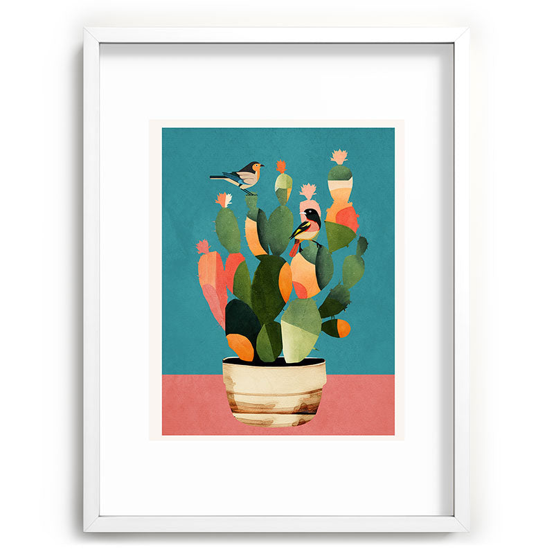 Cactus and Birds 2 Framed Art Print Gallery Image 79