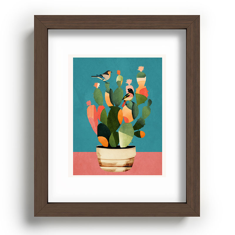 Cactus and Birds 2 Framed Art Print Gallery Image 64