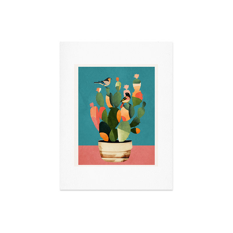 Cactus and Birds 2 Art Print Gallery Image 6