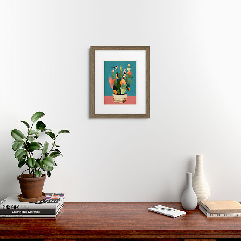 Cactus and Birds 2 Framed Art Print Gallery Image 39