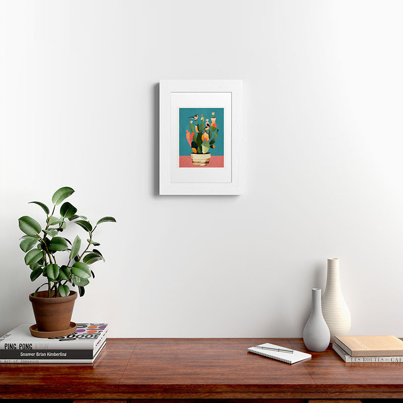 Cactus and Birds 2 Framed Art Print Gallery Image 52