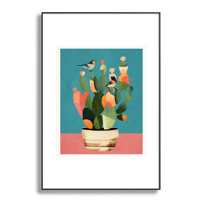 Cactus and Birds 2 Framed Art Print Gallery Image 87