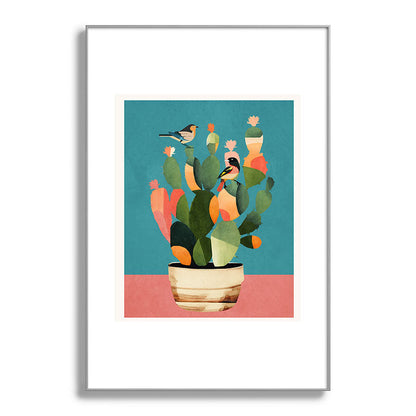 Cactus and Birds 2 Framed Art Print Gallery Image 101