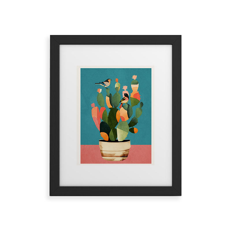 Cactus and Birds 2 Framed Art Print Gallery Image 33