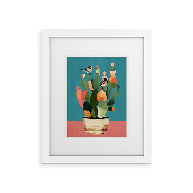 Cactus and Birds 2 Framed Art Print Gallery Image 54