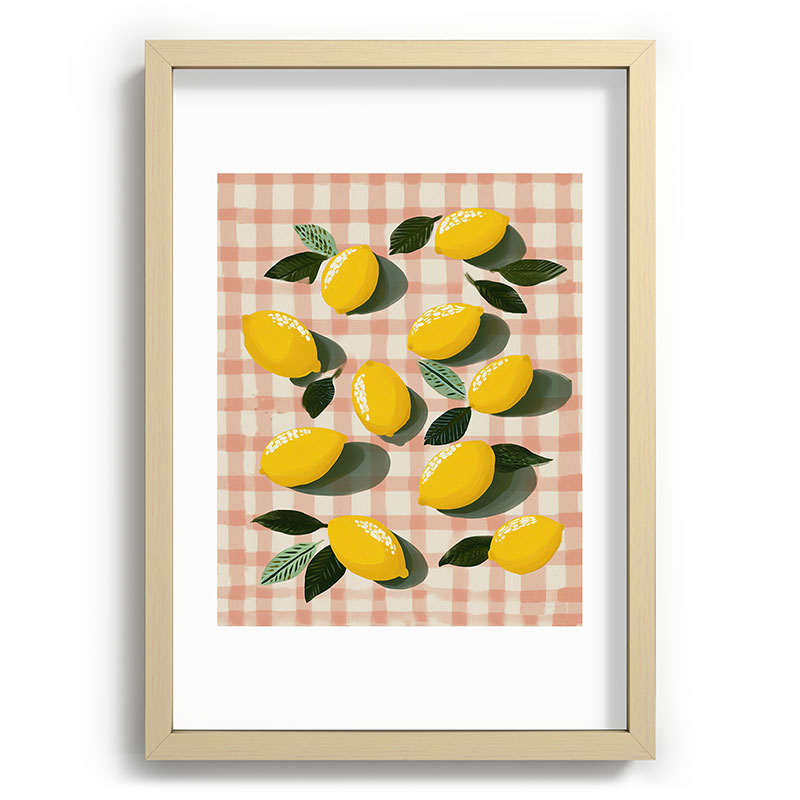 Lemon Picnic Still Life Framed Art Print Gallery Image 71