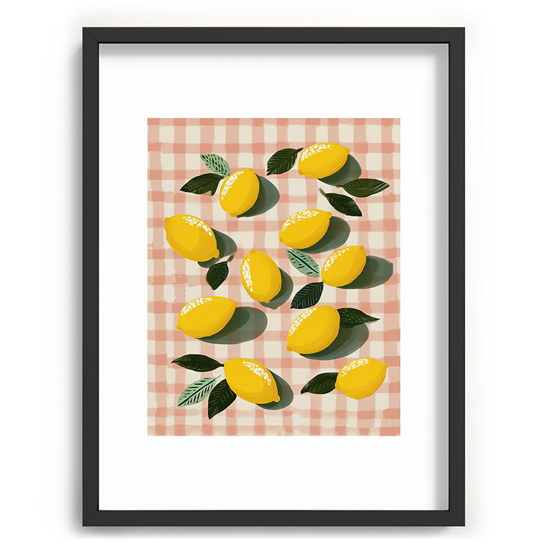 Lemon Picnic Still Life Framed Art Print Gallery Image 60