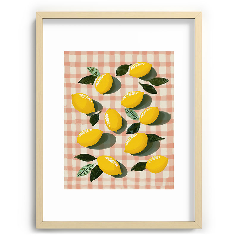 Lemon Picnic Still Life Framed Art Print Gallery Image 73