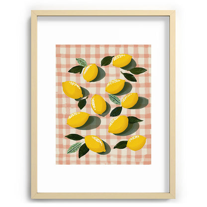 Lemon Picnic Still Life Framed Art Print Gallery Image 73