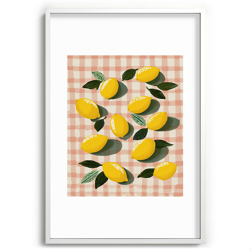 Lemon Picnic Still Life Framed Art Print Gallery Image 80