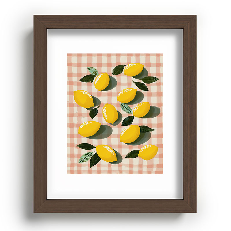 Lemon Picnic Still Life Framed Art Print Gallery Image 63