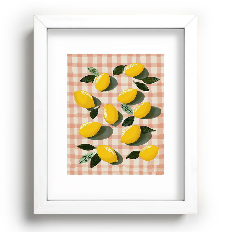 Lemon Picnic Still Life Framed Art Print Gallery Image 75