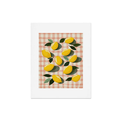 Lemon Picnic Still Life Art Print Gallery Image 4