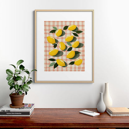 Lemon Picnic Still Life Framed Art Print Gallery Image 21