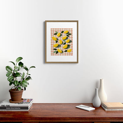 Lemon Picnic Still Life Framed Art Print Gallery Image 12