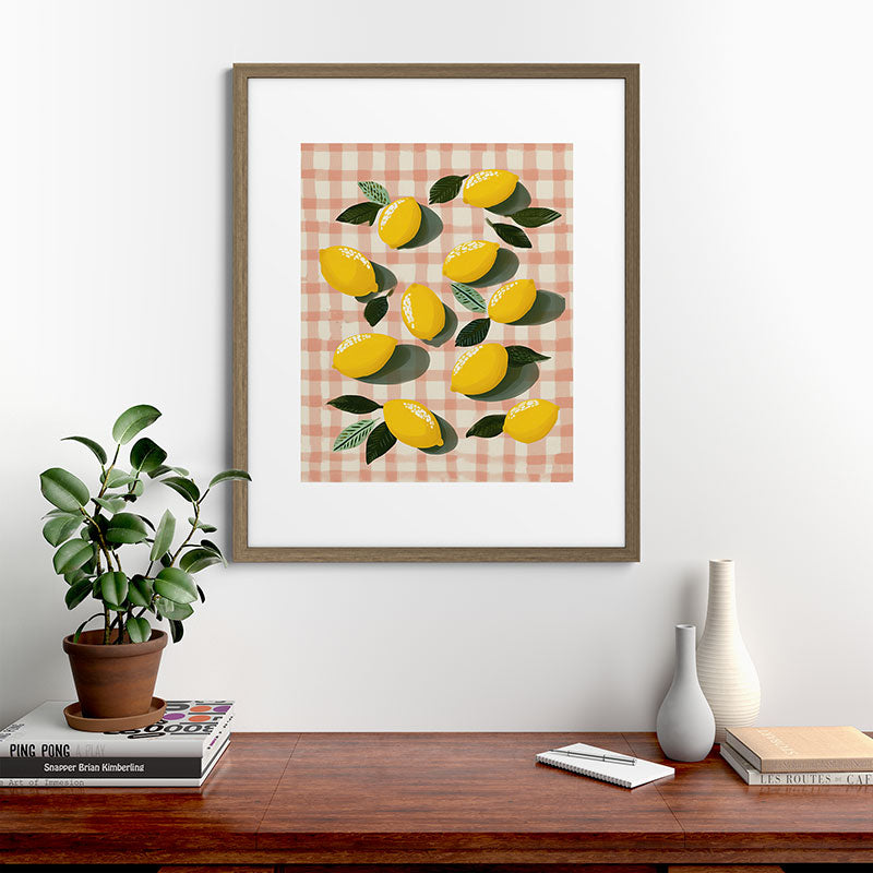 Lemon Picnic Still Life Framed Art Print Gallery Image 42