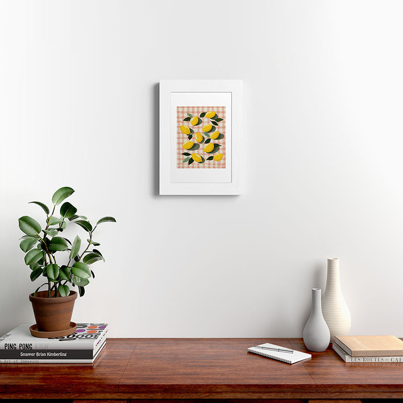 Lemon Picnic Still Life Framed Art Print Gallery Image 52