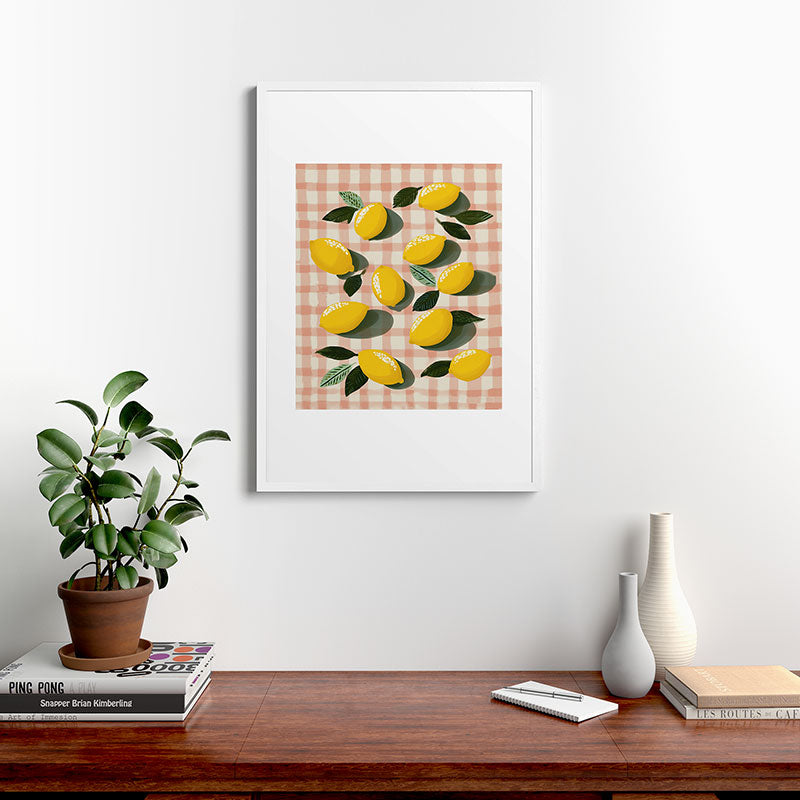 Lemon Picnic Still Life Framed Art Print Gallery Image 27