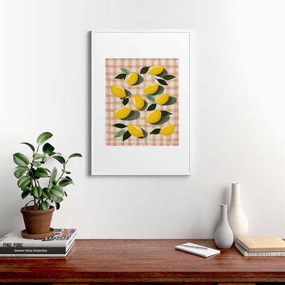 Lemon Picnic Still Life Framed Art Print Gallery Image 27