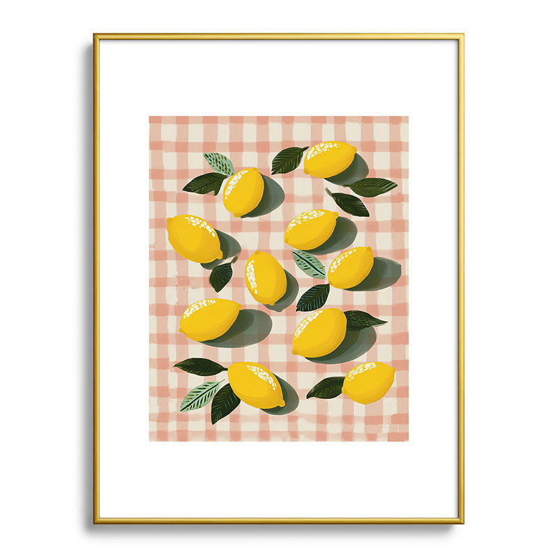 Lemon Picnic Still Life Framed Art Print Gallery Image 91