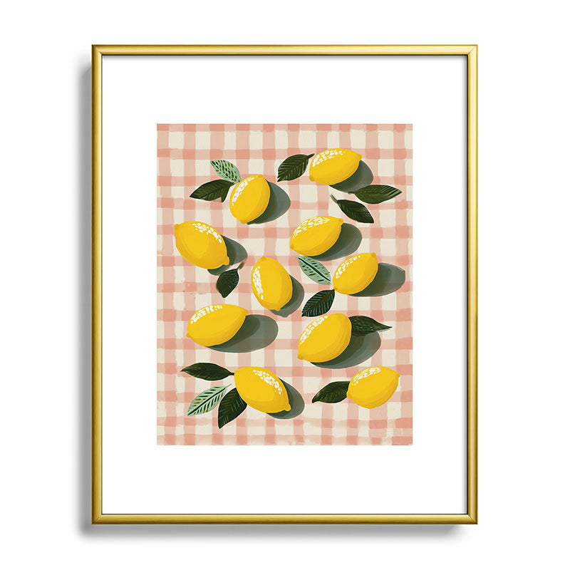 Lemon Picnic Still Life Framed Art Print Gallery Image 88