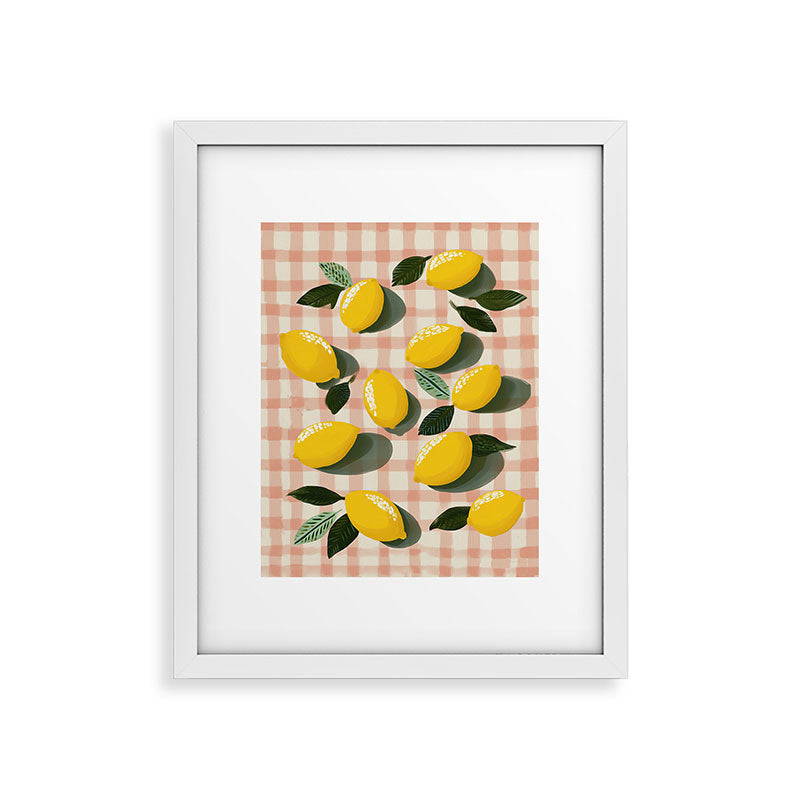 Lemon Picnic Still Life Framed Art Print Gallery Image 25