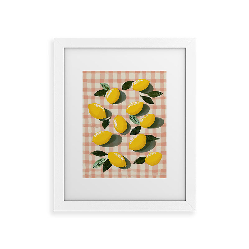 Lemon Picnic Still Life Framed Art Print Gallery Image 53