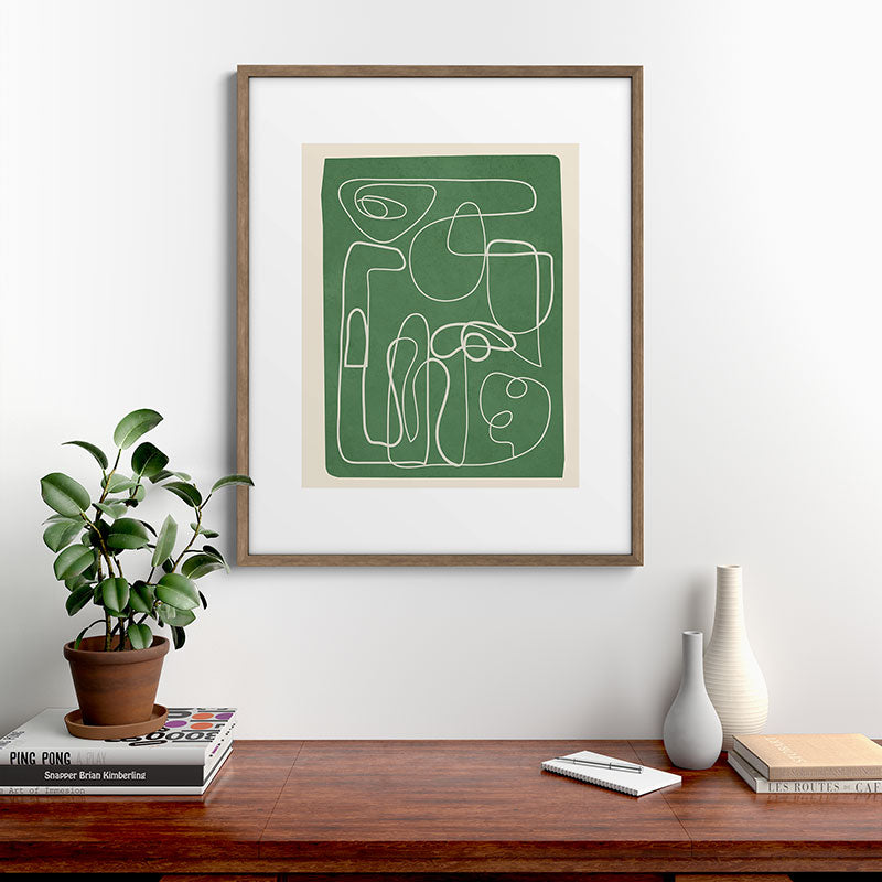 Lines in Space 7 Framed Art Print Gallery Image 14