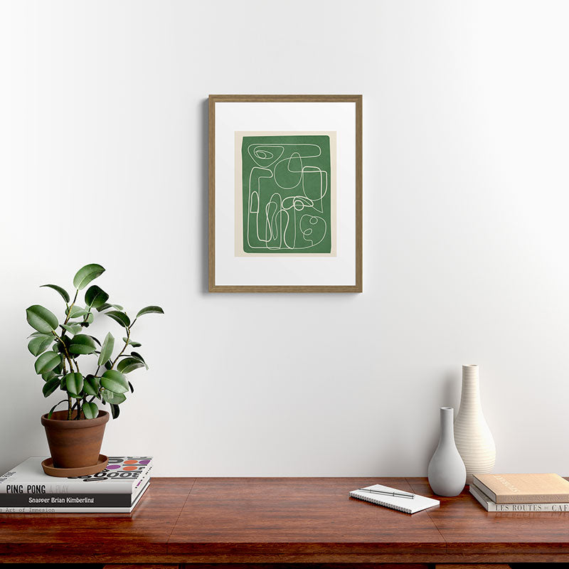 Lines in Space 7 Framed Art Print Gallery Image 12