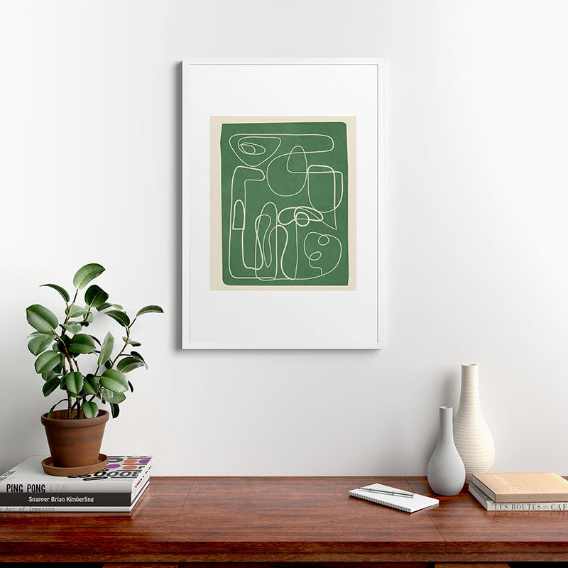 Lines in Space 7 Framed Art Print Gallery Image 27