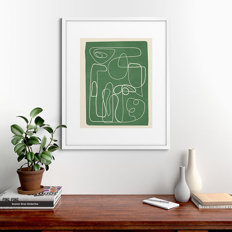 Lines in Space 7 Framed Art Print Gallery Image 56