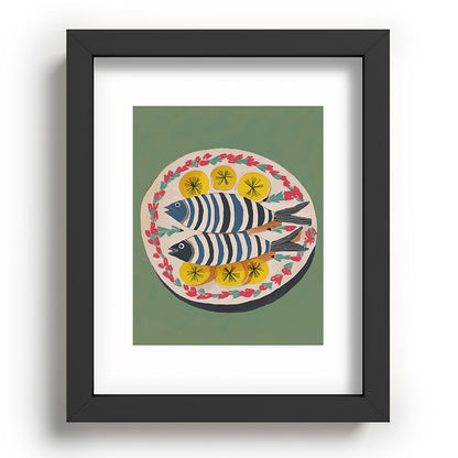 Mediterranean Fish Plate Framed Art Print Gallery Image 58
