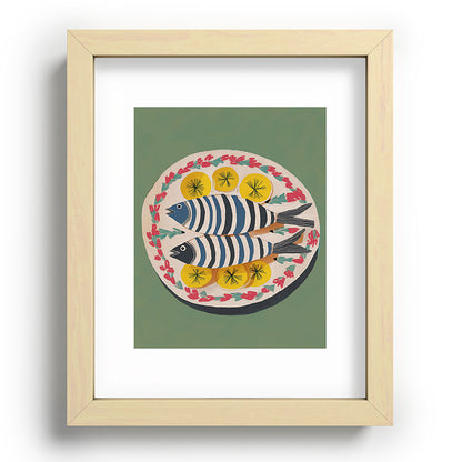 Mediterranean Fish Plate Framed Art Print Gallery Image 69