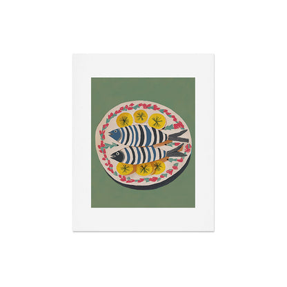 Mediterranean Fish Plate Art Print Gallery Image 5