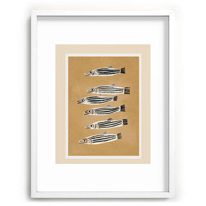 Minimal Fish Study Framed Art Print Gallery Image 78