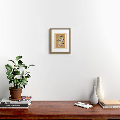 Minimal Fish Study Framed Art Print Gallery Image 9