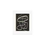 Modern Abstract Lines - Noir Art Print Gallery Image 1