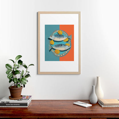 Modern Coastal Still Life Framed Art Print Gallery Image 48