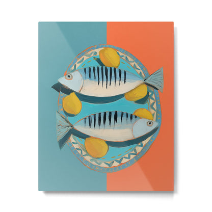 Modern Coastal Still Life Metal Print Gallery Image 1