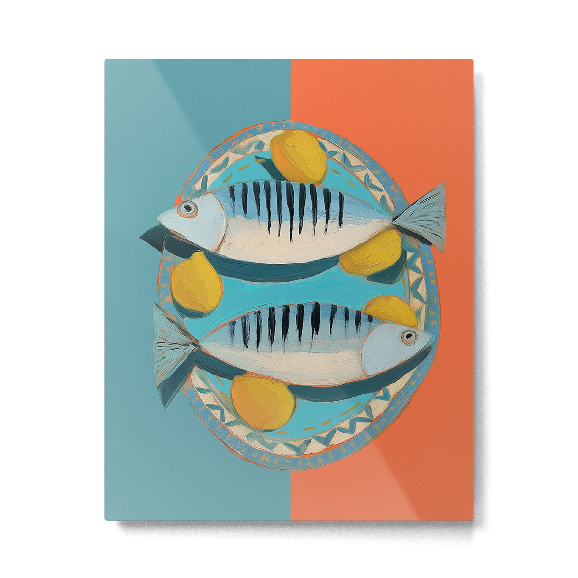 Modern Coastal Still Life Metal Print Gallery Image 2