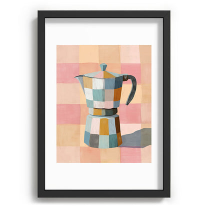 Patchwork Moka Pot Framed Art Print Gallery Image 59