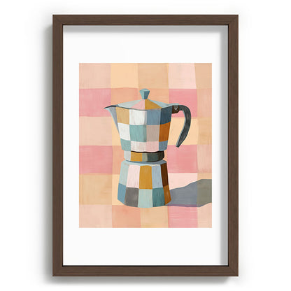 Patchwork Moka Pot Framed Art Print Gallery Image 65