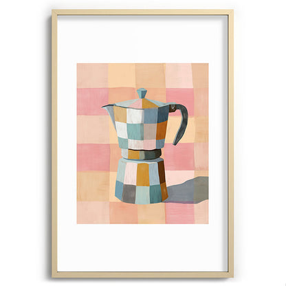 Patchwork Moka Pot Framed Art Print Gallery Image 74