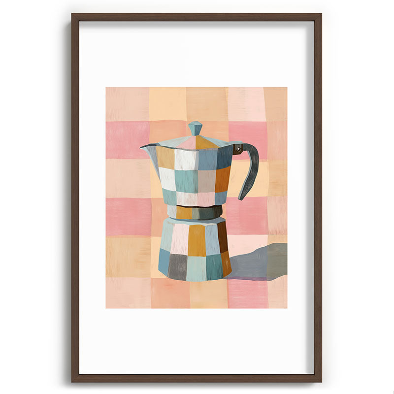 Patchwork Moka Pot Framed Art Print Gallery Image 68