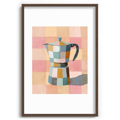 Patchwork Moka Pot Framed Art Print Gallery Image 68