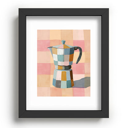 Patchwork Moka Pot Framed Art Print Gallery Image 57