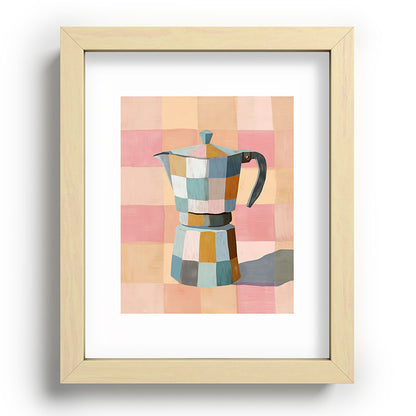 Patchwork Moka Pot Framed Art Print Gallery Image 69