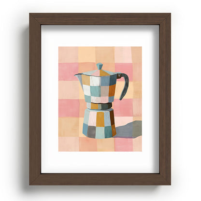 Patchwork Moka Pot Framed Art Print Gallery Image 63
