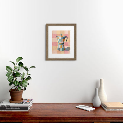 Patchwork Moka Pot Framed Art Print Gallery Image 39