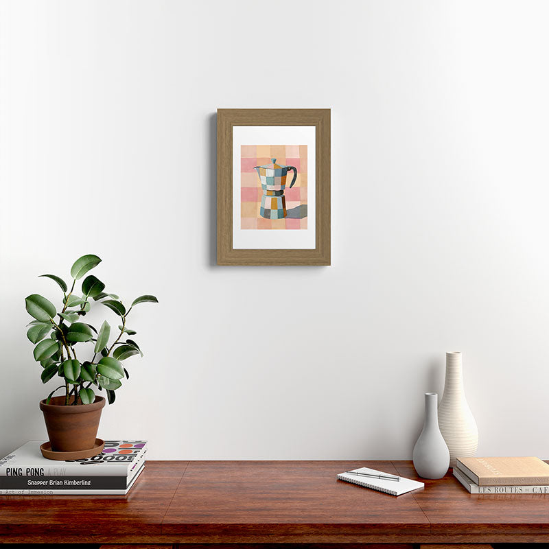Patchwork Moka Pot Framed Art Print Gallery Image 38